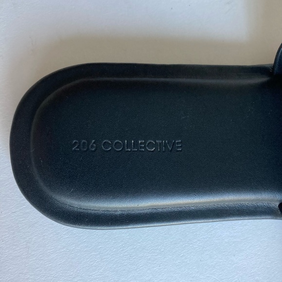 206 Collective Tan Brown Animal Print Leather Flip Flops Sandals size 8.5 - Picture 11 of 12